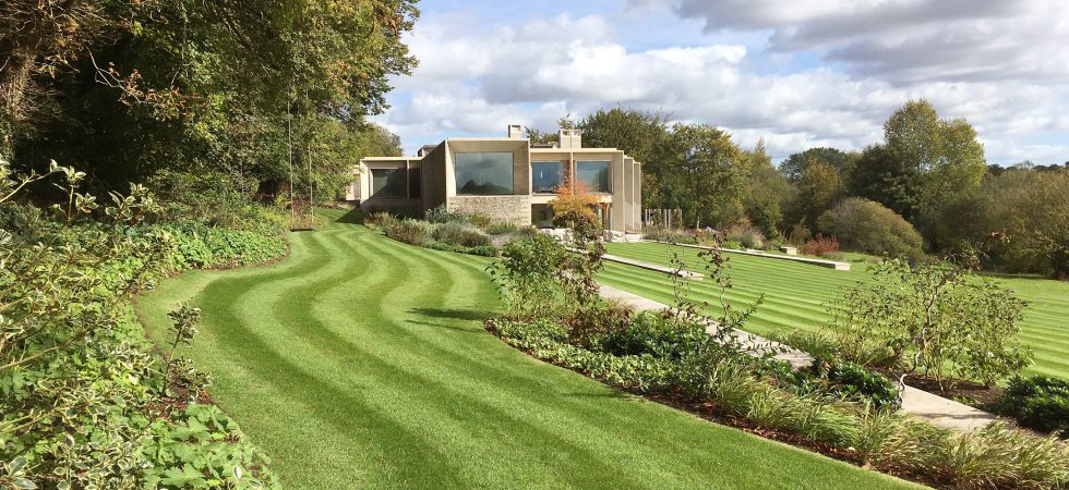 Garden for waterside house, Hampshire