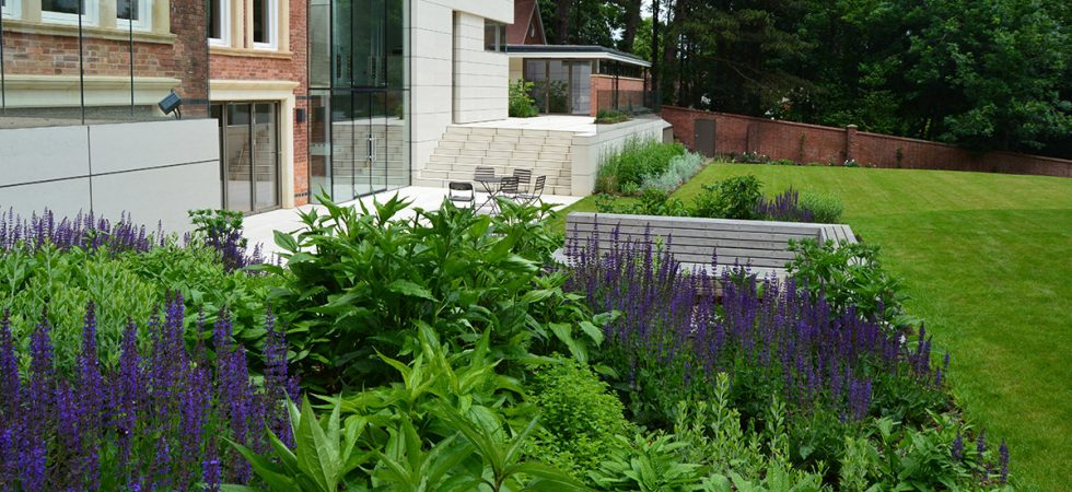 Garden for Victorian town house, Worcestershire