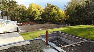 Garden terraces in Malvern